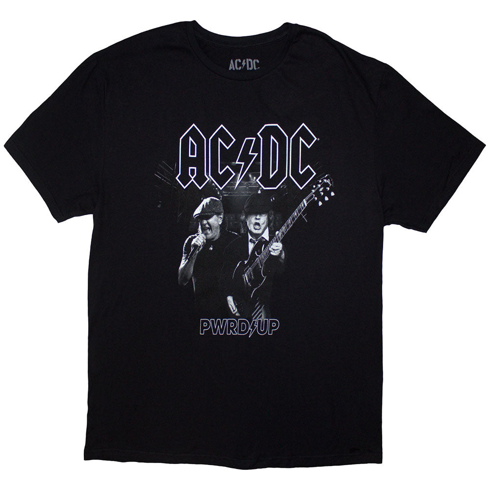 AC/DC PWRD-UP B&W Photo T Shirt Black