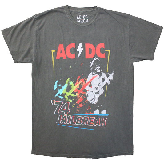 AC/DC Vintage 74 Jailbreak T Shirt Grey