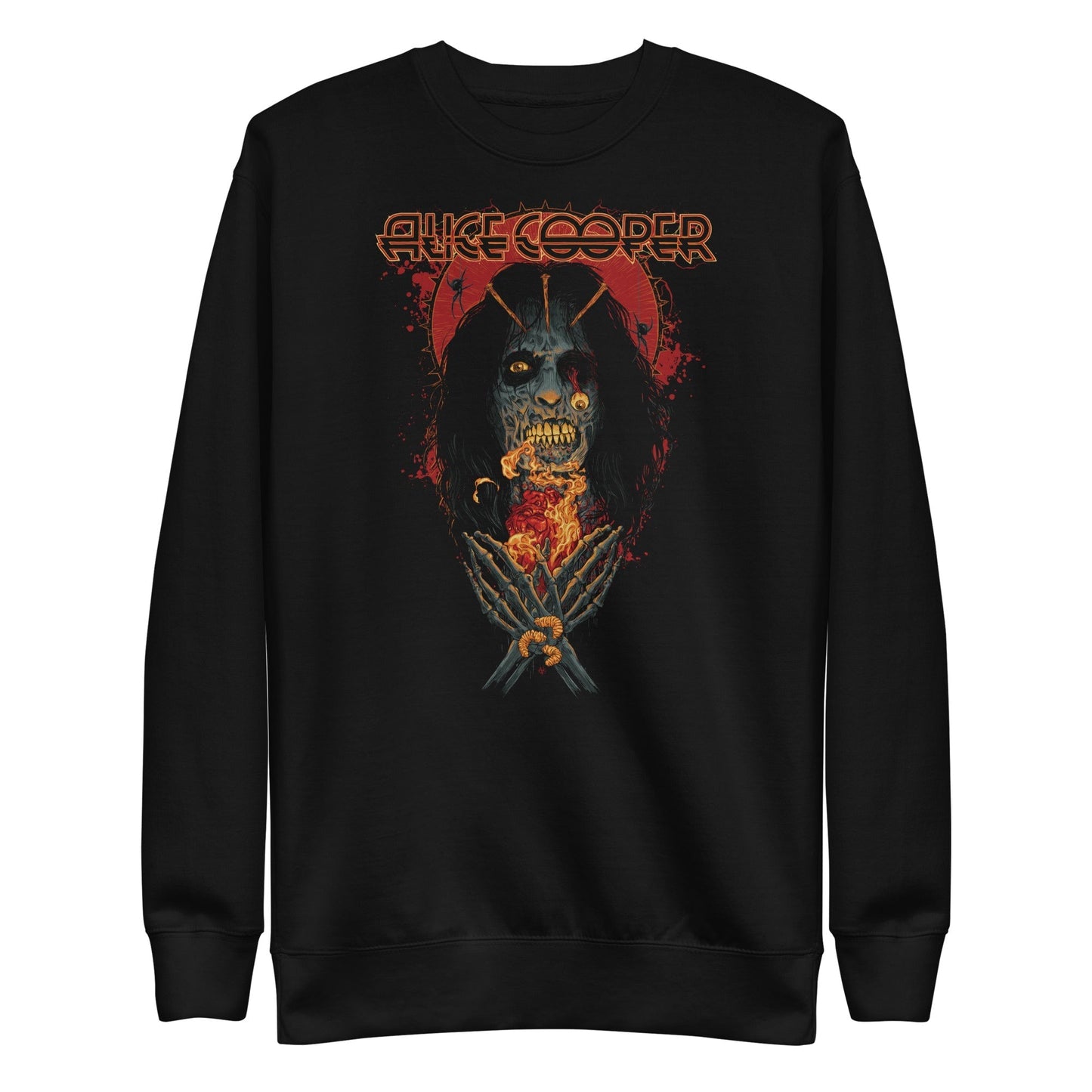 Alice Cooper Skeleton Mens Sweatshirt Black
