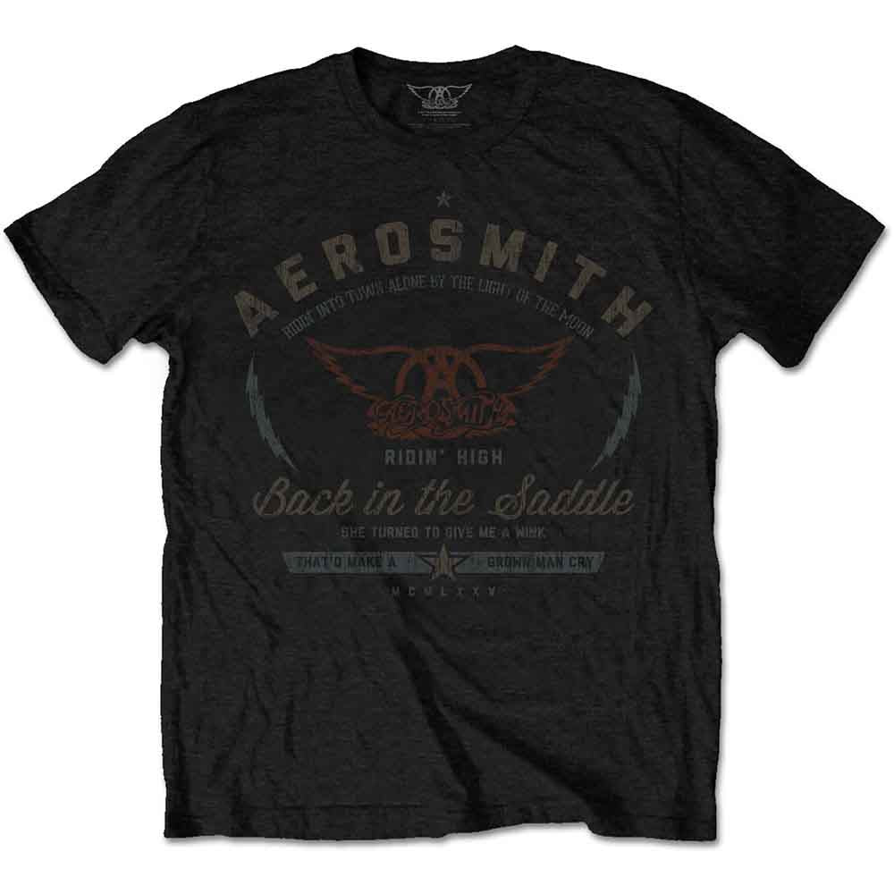 Back in the Saddle T Shirt Black