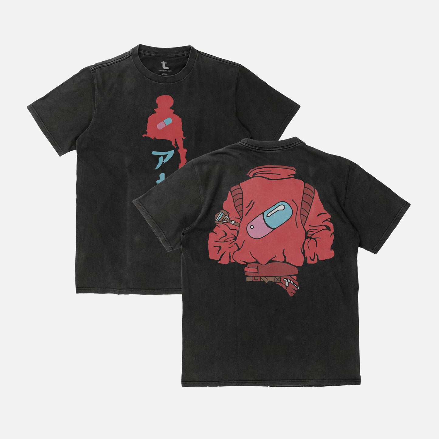 Neo-Tokyo Anime Motorcycle Jacket Graphic Tee