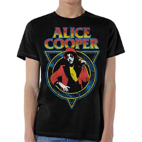 Alice Cooper Snake Skin T Shirt Black