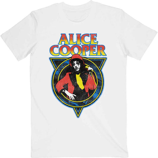 Alice Cooper Snakeskin T Shirt White