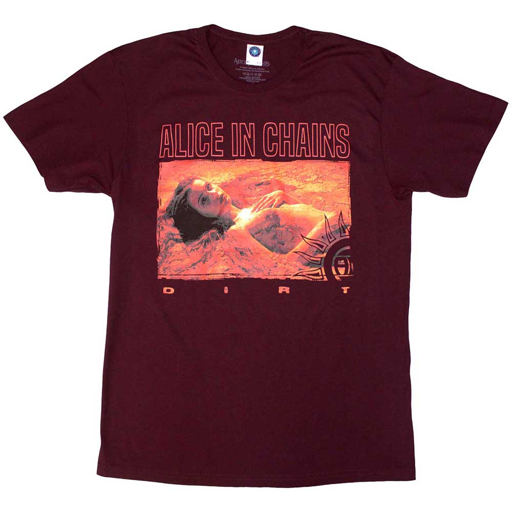 Alice In Chains Dirt Orange Mens T Shirt Red