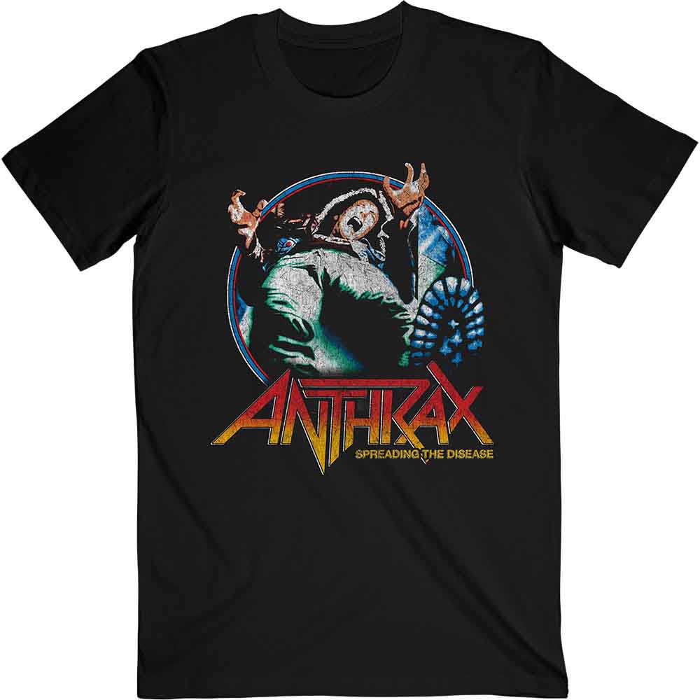 Anthrax Spreading Vignette Mens T Shirt Black - clothing by TeeHivey.com