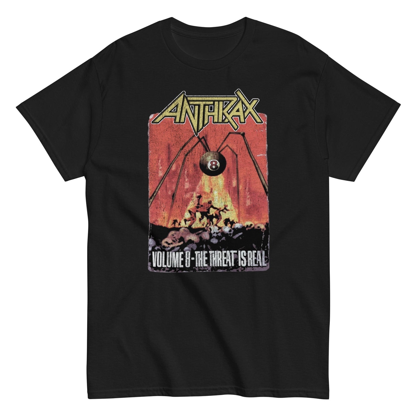 Anthrax The Threat Is Real Mens T Shirt Black - clothing by TeeHivey.com