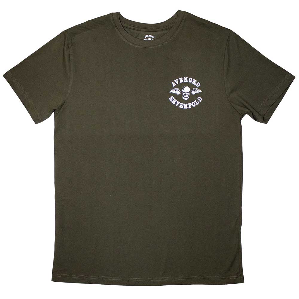 Avenged Sevefold Mini Classic Deathbat Mens T Shirt Green