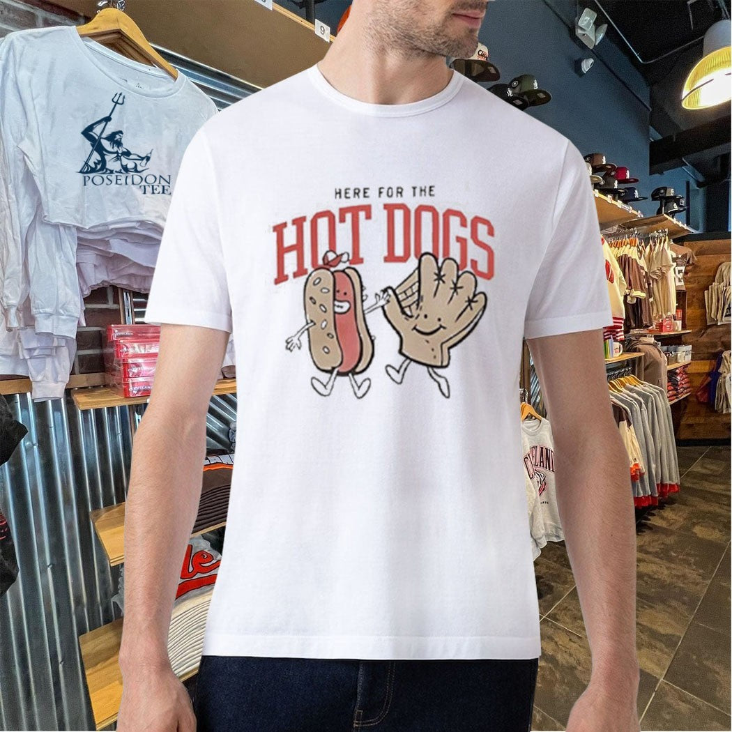 Baseball Glove Here For The Hot Dogs T-shirt