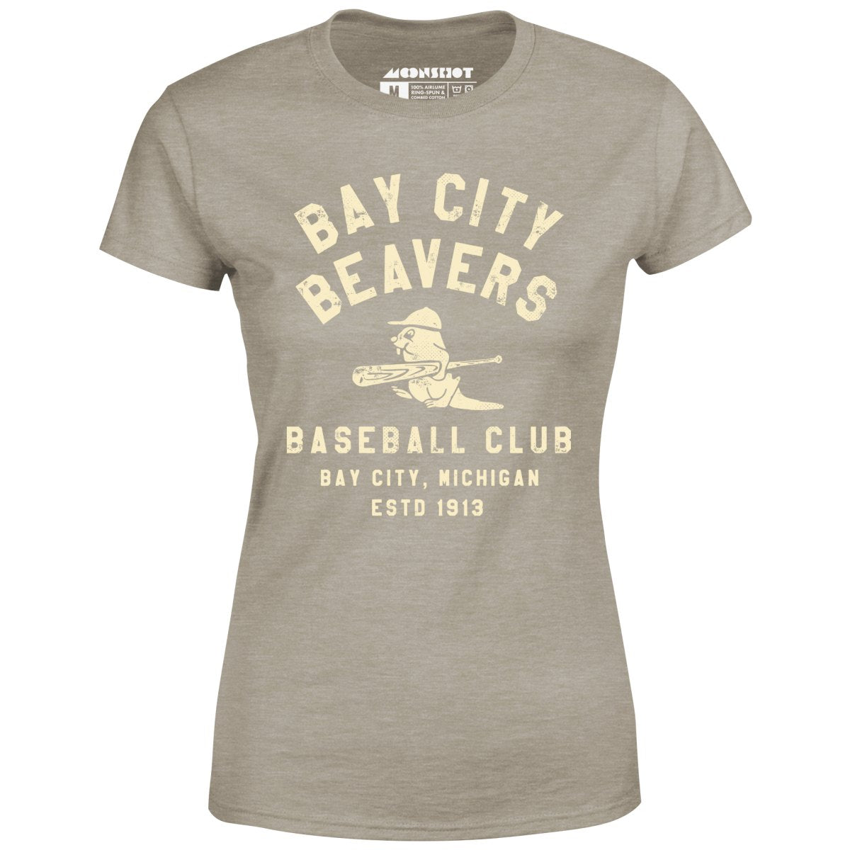 Bay City Beavers - Michigan - Vintage Defunct Baseball Teams - Women's T-Shirt