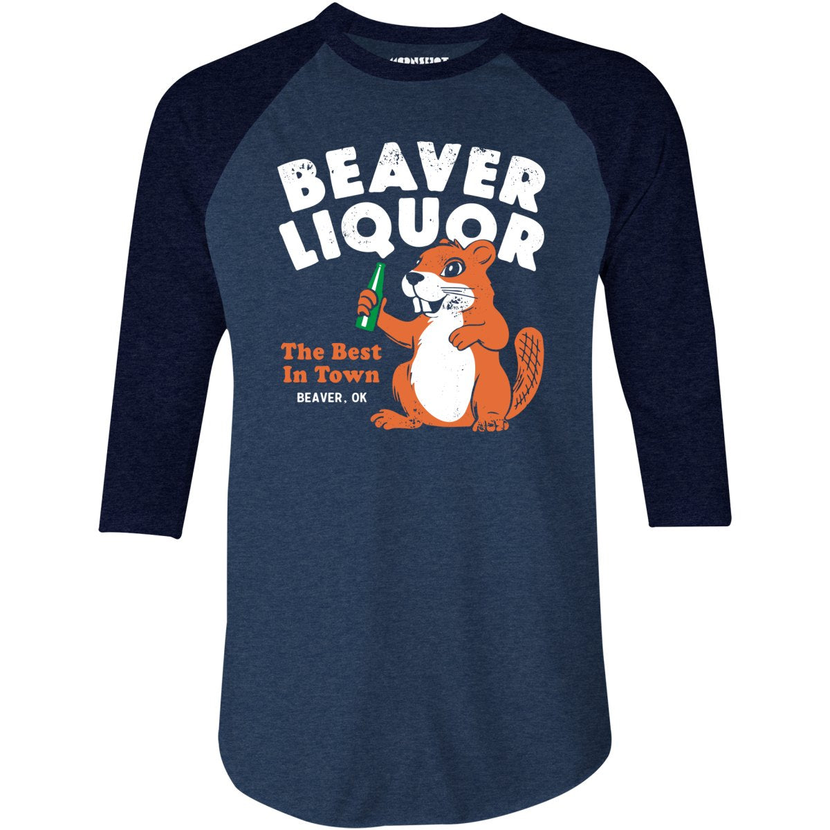 Beaver Liquor - 3/4 Sleeve Raglan T-Shirt