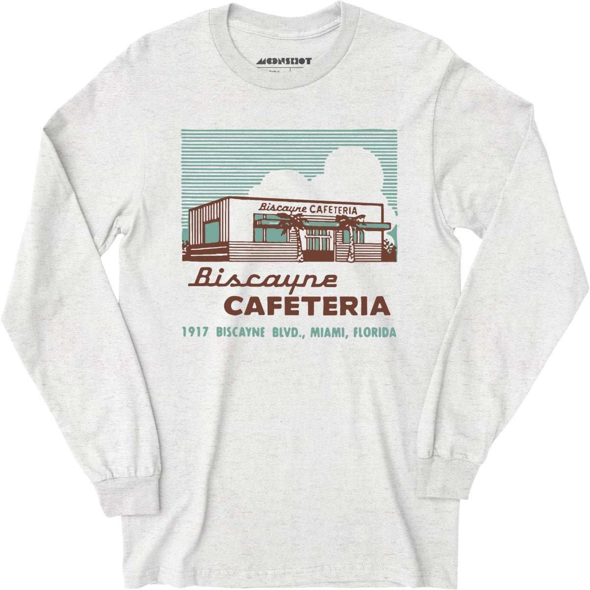 Biscayne Cafeteria - Miami, FL - Vintage Restaurant - Long Sleeve T-Shirt