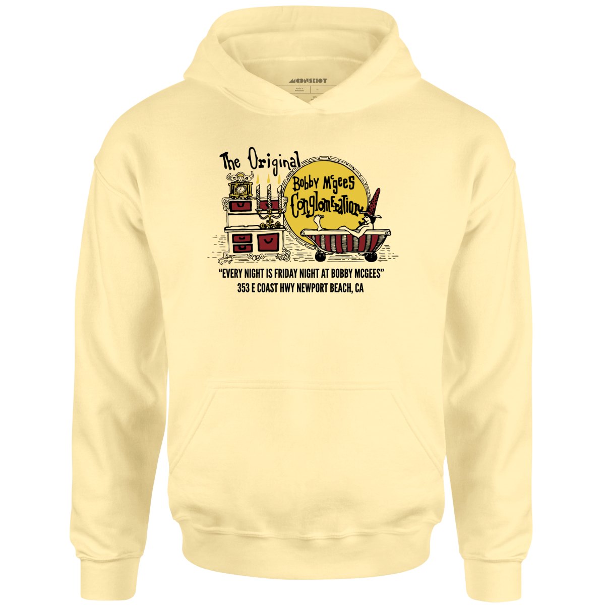 Bobby McGee's - Newport Beach, CA - Vintage Restaurant - Unisex Hoodie