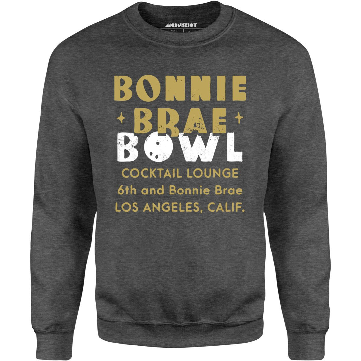 Bonnie Brae Bowl - Los Angeles, CA - Vintage Bowling Alley - Unisex Sweatshirt