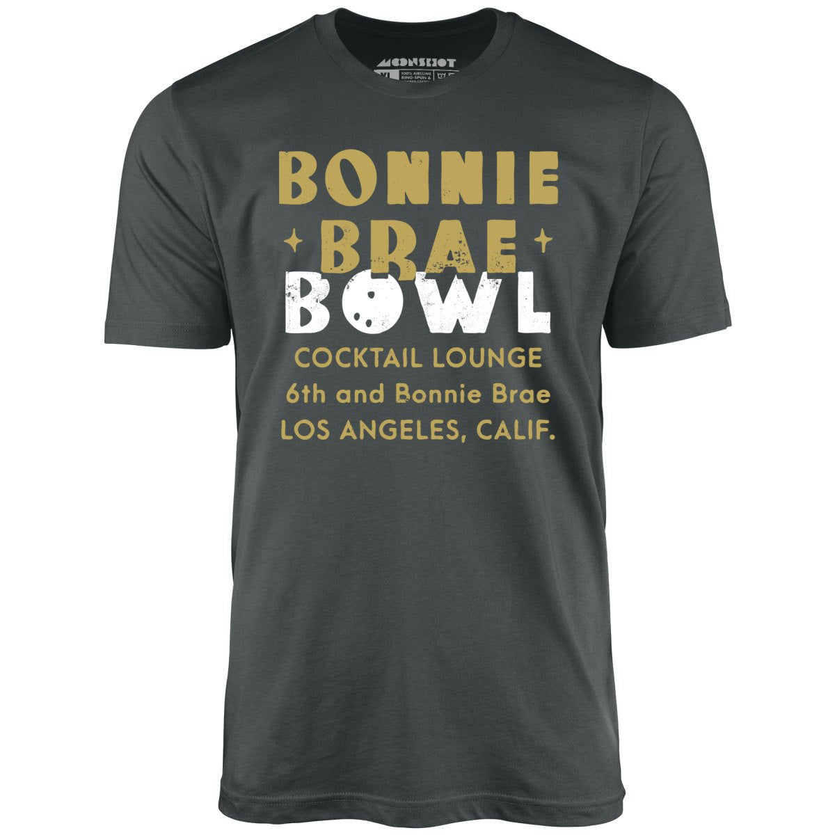 Bonnie Brae Bowl - Los Angeles, CA - Vintage Bowling Alley - Unisex T-Shirt