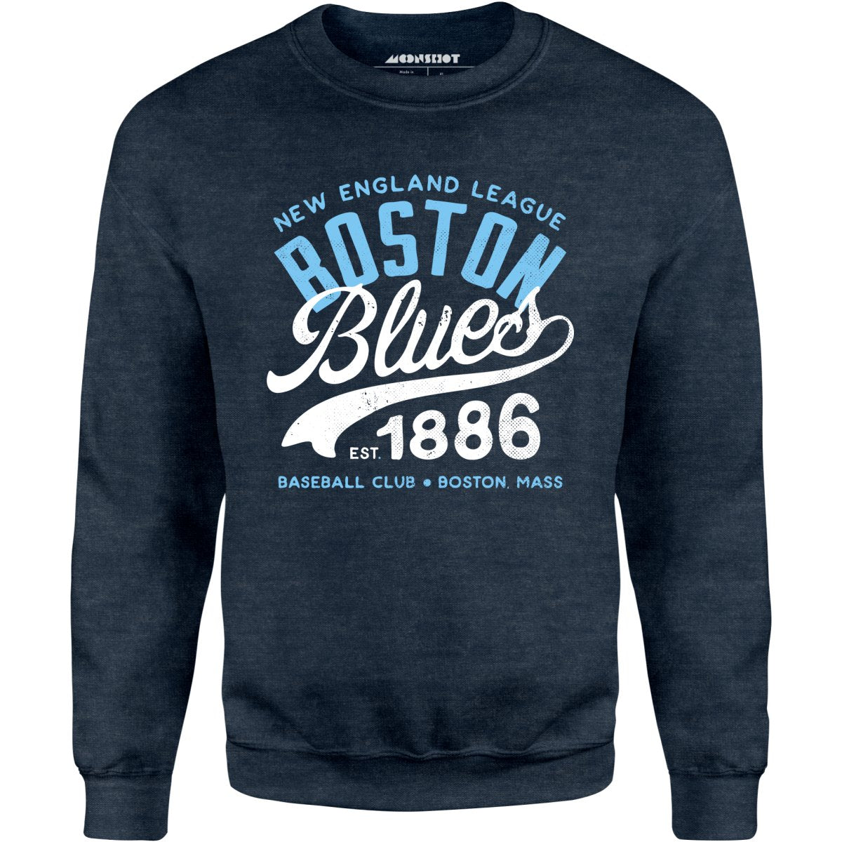 Boston Blues - Massachusetts - Vintage Defunct Baseball Teams - Unisex Sweatshirt