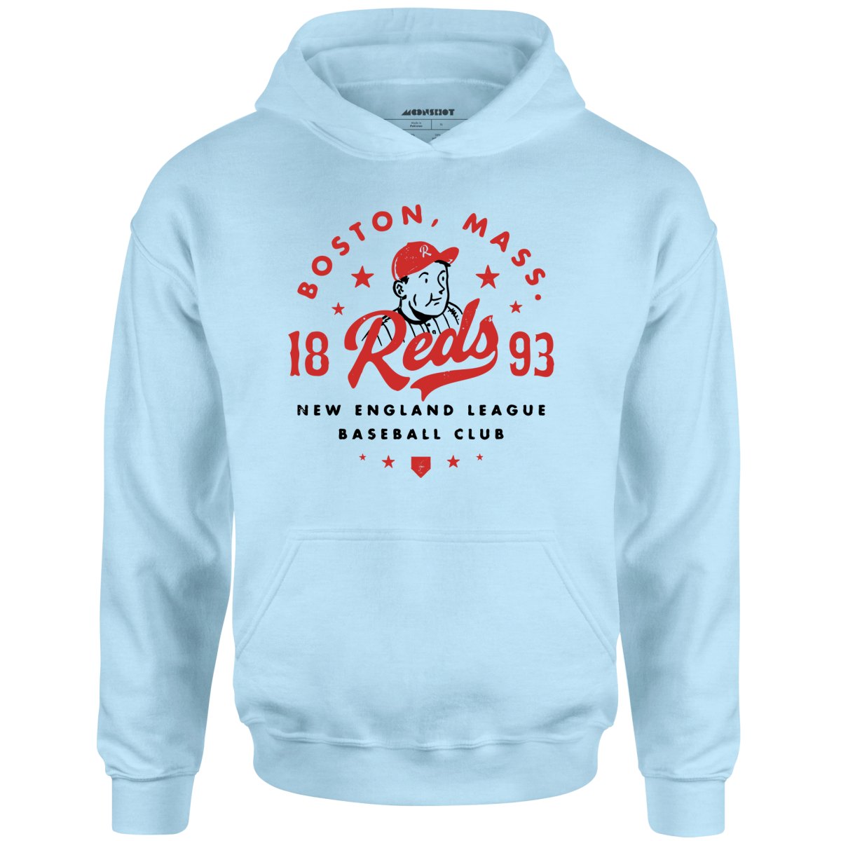 Boston Reds - Massachusetts - Vintage Defunct Baseball Teams - Unisex Hoodie