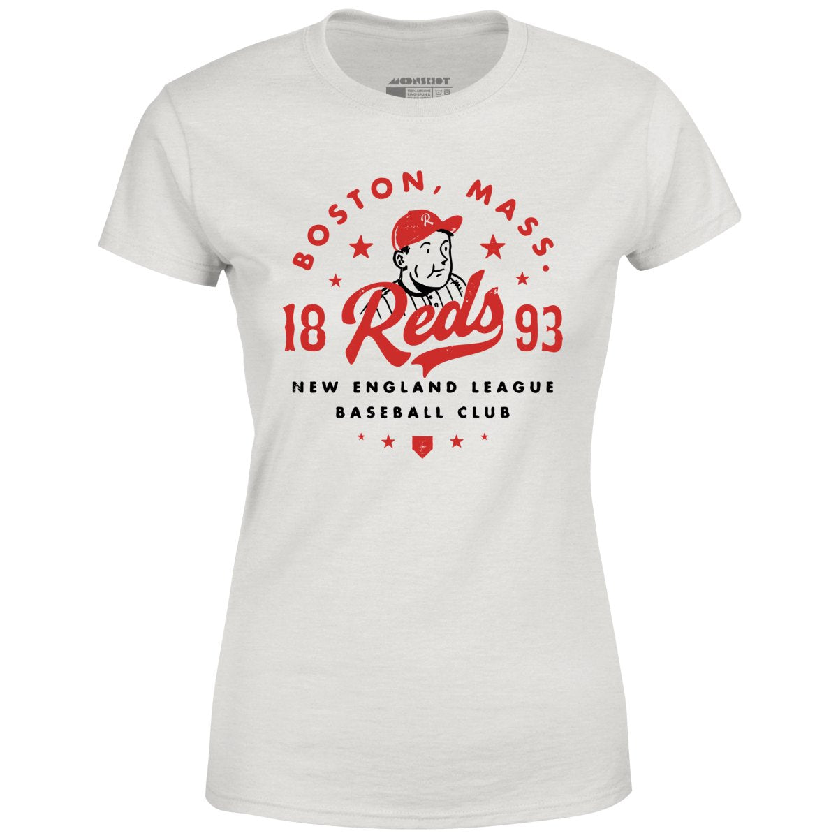 Boston Reds - Massachusetts - Vintage Defunct Baseball Teams - Women's T-Shirt