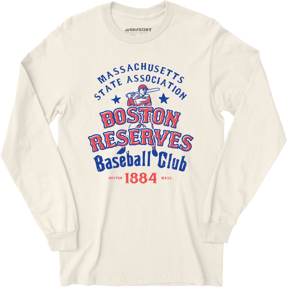 Boston Reserves - Massachusetts - Vintage Defunct Baseball Teams - Long Sleeve T-Shirt