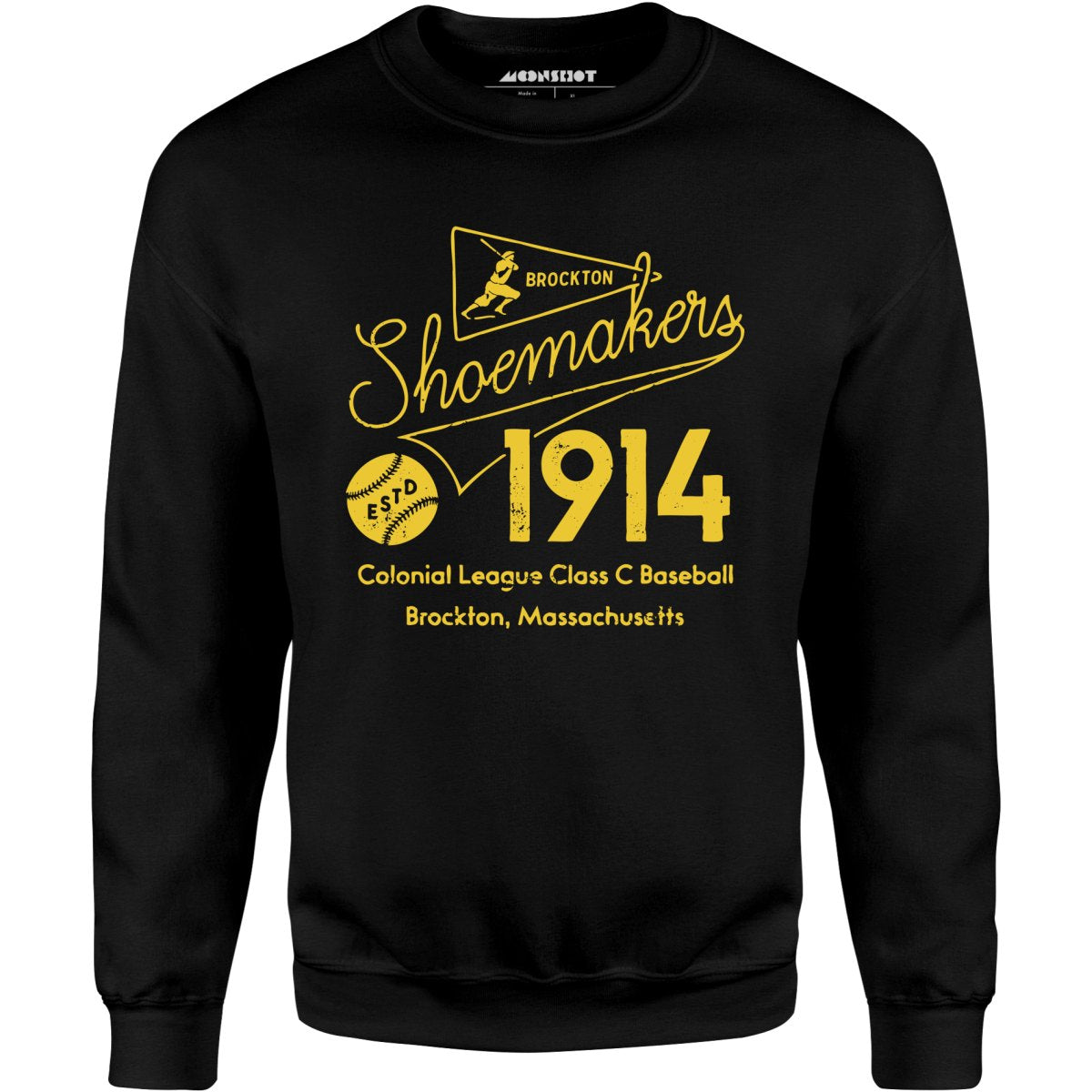 Brockton Shoemakers - Massachusetts - Vintage Defunct Baseball Teams - Unisex Sweatshirt