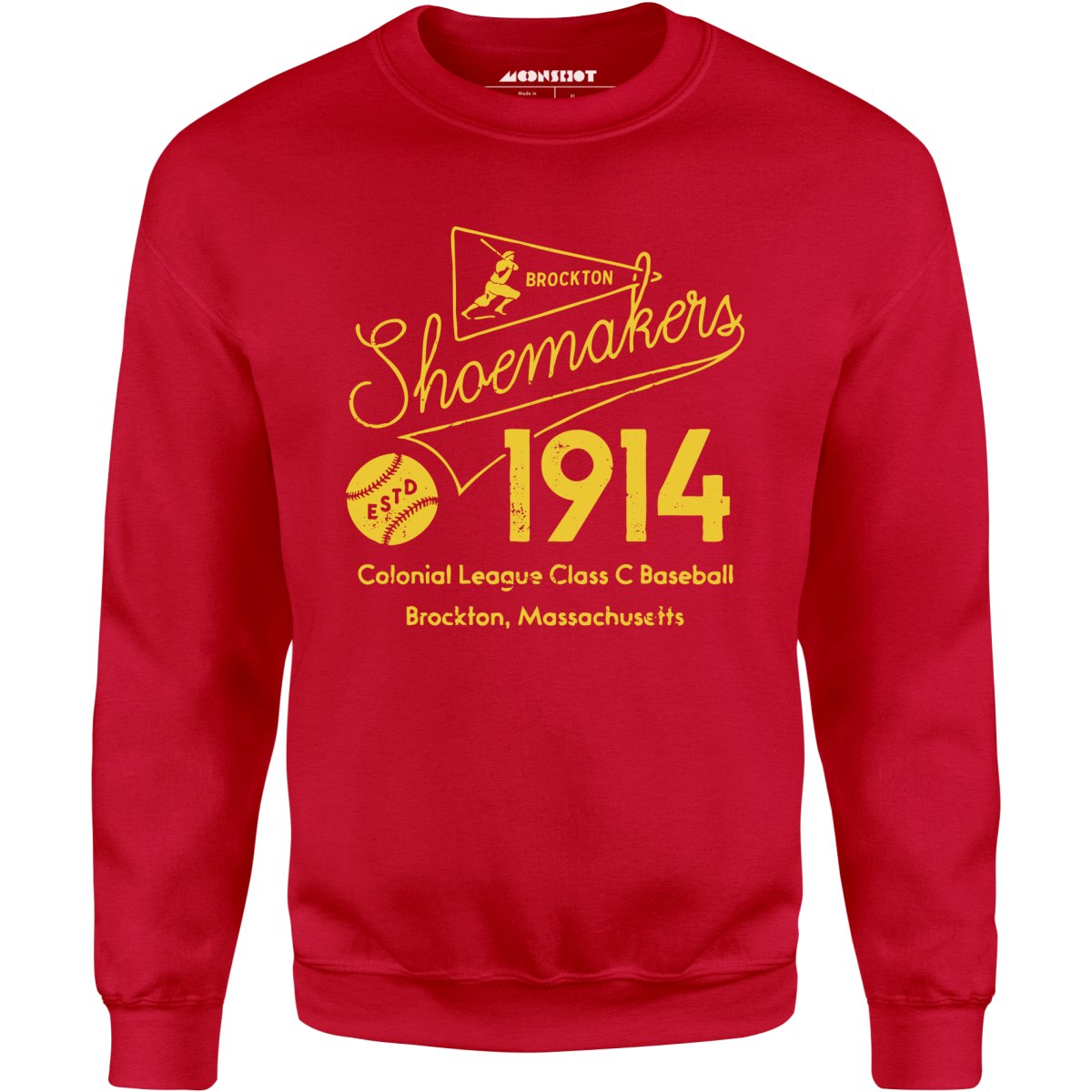 Brockton Shoemakers - Massachusetts - Vintage Defunct Baseball Teams - Unisex Sweatshirt