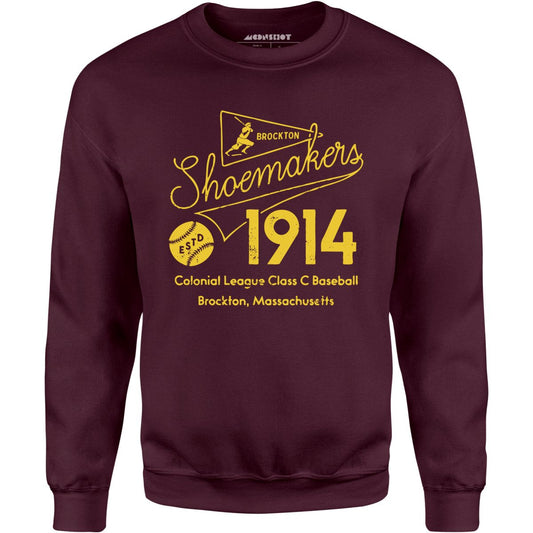 Brockton Shoemakers - Massachusetts - Vintage Defunct Baseball Teams - Unisex Sweatshirt