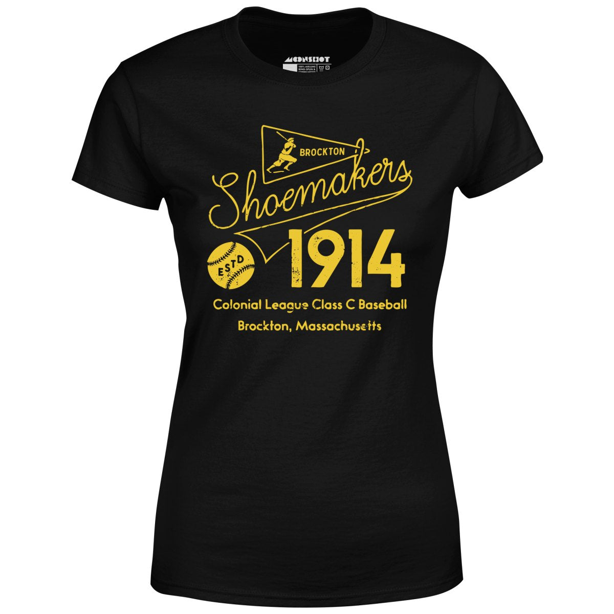 Brockton Shoemakers - Massachusetts - Vintage Defunct Baseball Teams - Women's T-Shirt