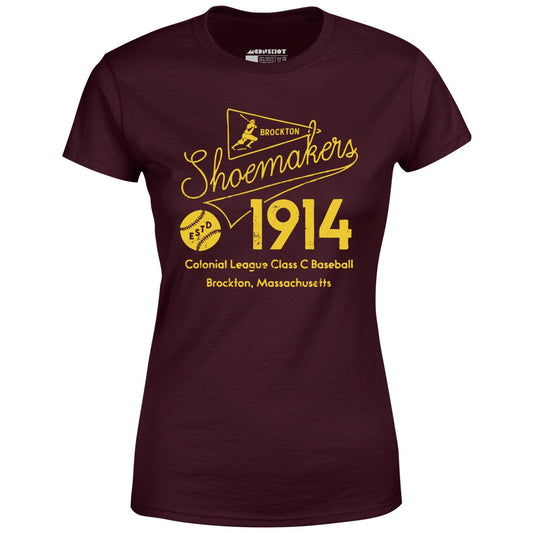 Brockton Shoemakers - Massachusetts - Vintage Defunct Baseball Teams - Women's T-Shirt