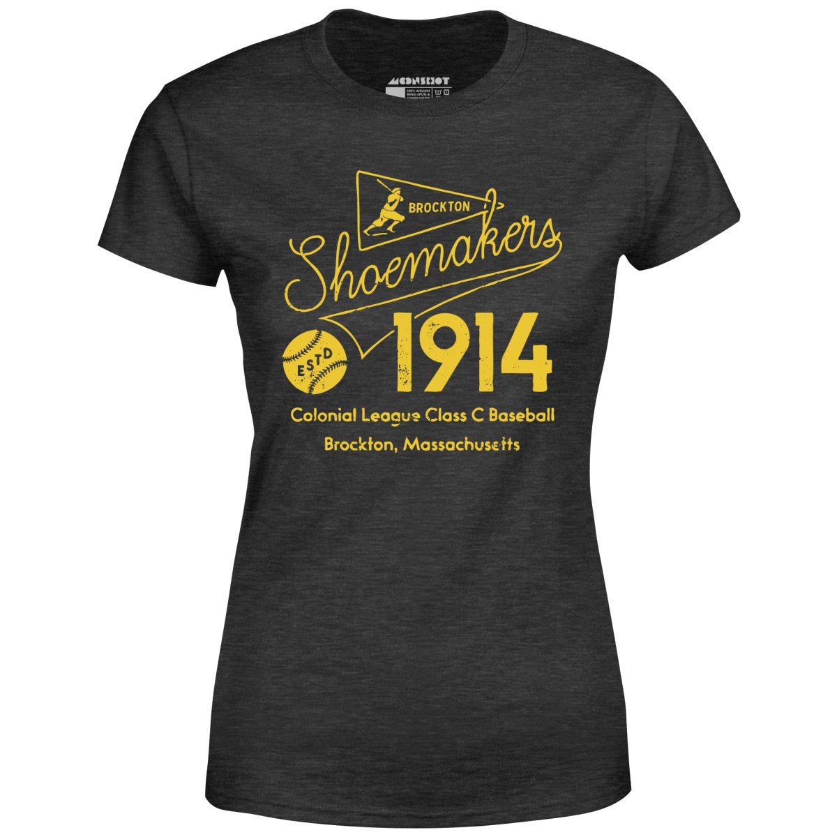 Brockton Shoemakers - Massachusetts - Vintage Defunct Baseball Teams - Women's T-Shirt