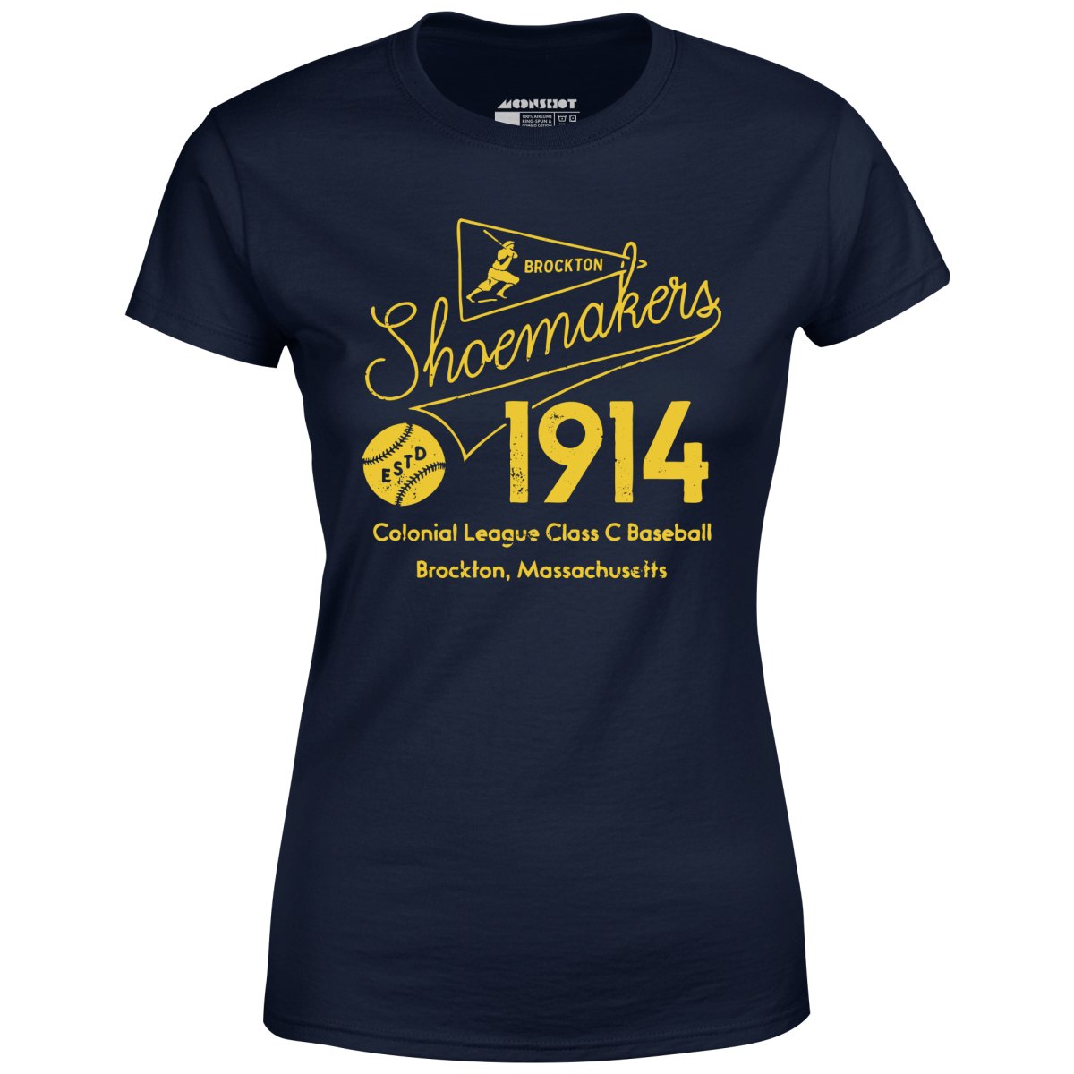 Brockton Shoemakers - Massachusetts - Vintage Defunct Baseball Teams - Women's T-Shirt