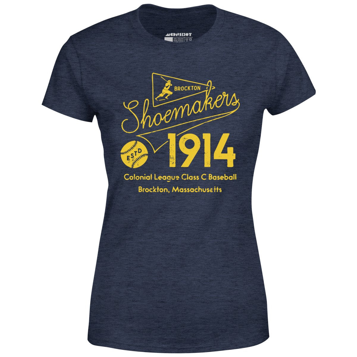 Brockton Shoemakers - Massachusetts - Vintage Defunct Baseball Teams - Women's T-Shirt