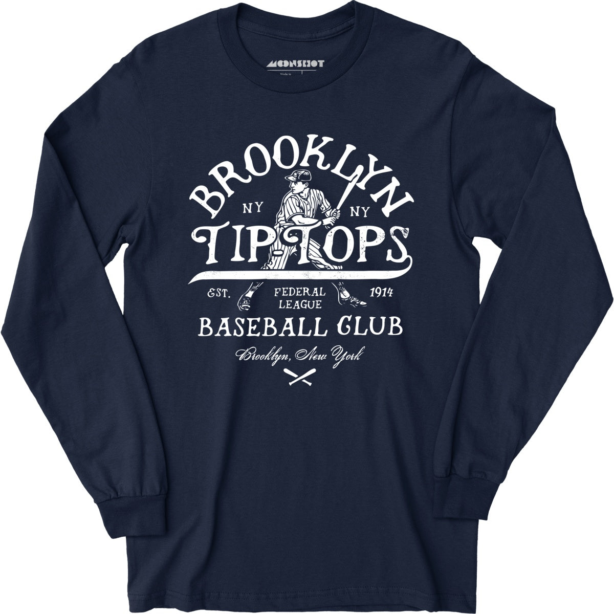 Brooklyn Tip Tops - New York - Vintage Defunct Baseball Teams - Long Sleeve T-Shirt