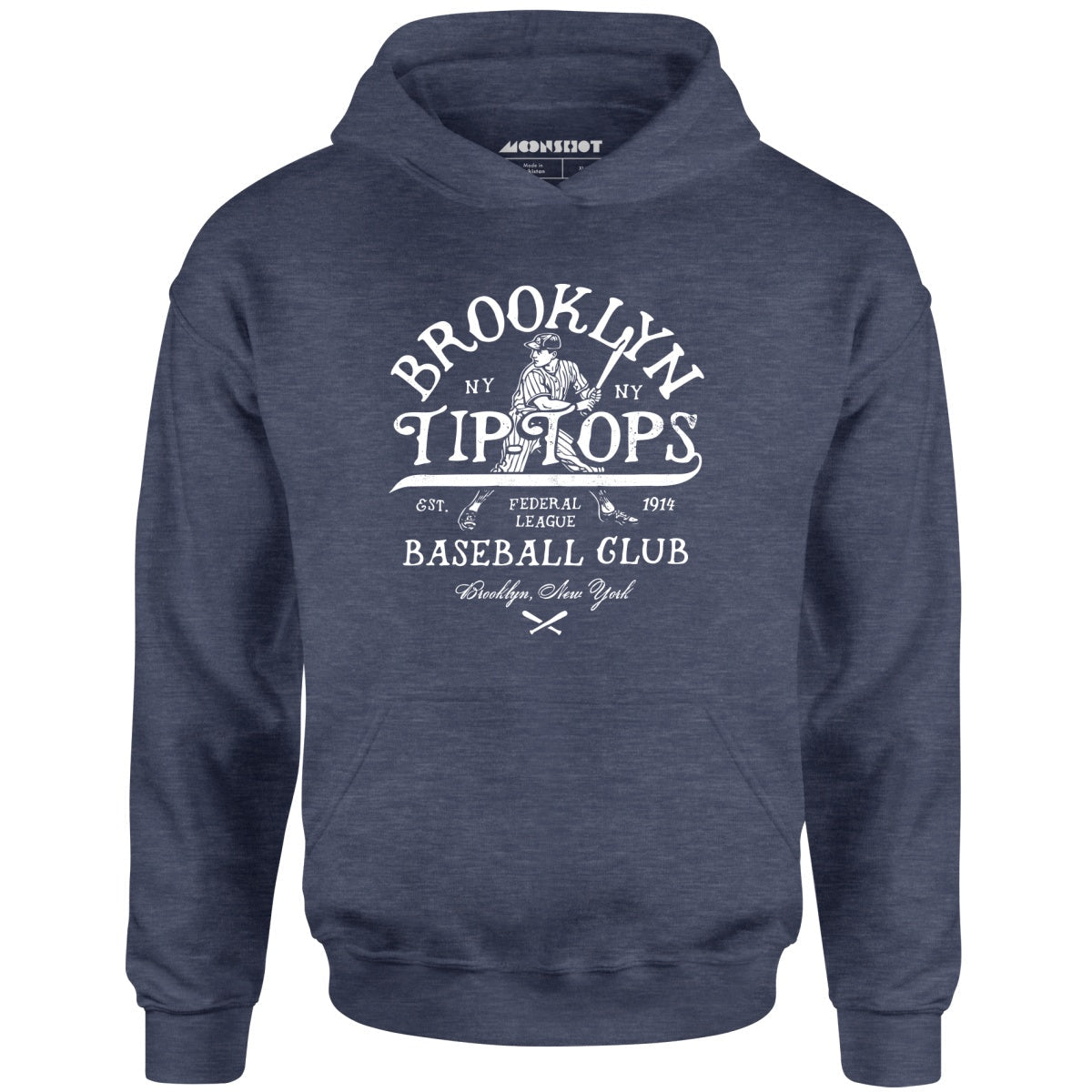 Brooklyn Tip Tops - New York - Vintage Defunct Baseball Teams - Unisex Hoodie