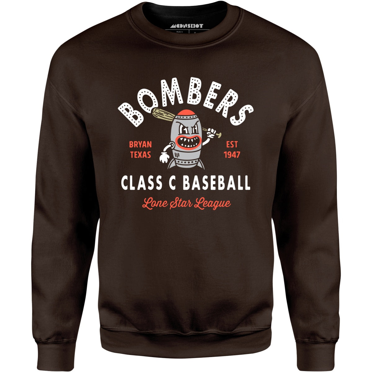 Bryan Bombers - Texas - Vintage Defunct Baseball Teams - Unisex Sweatshirt