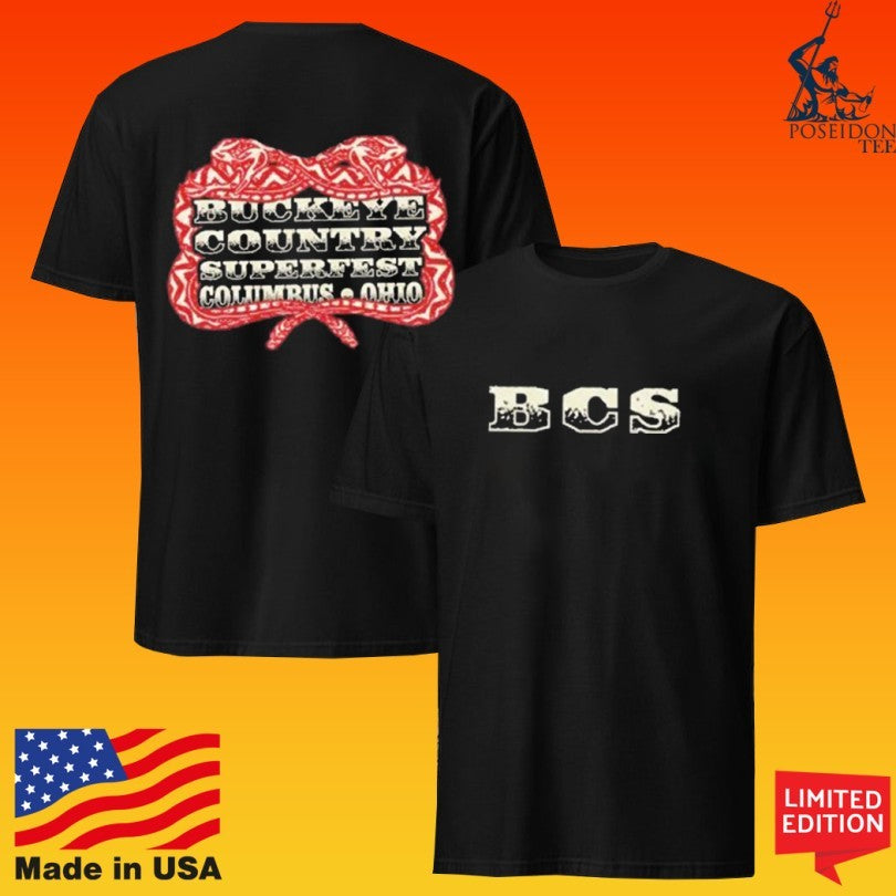 Buckeye Country Superfest 2026 Exclusive Merchandise In Columbus Ohio At Ohio Stadium On June 13 2026 T-shirt