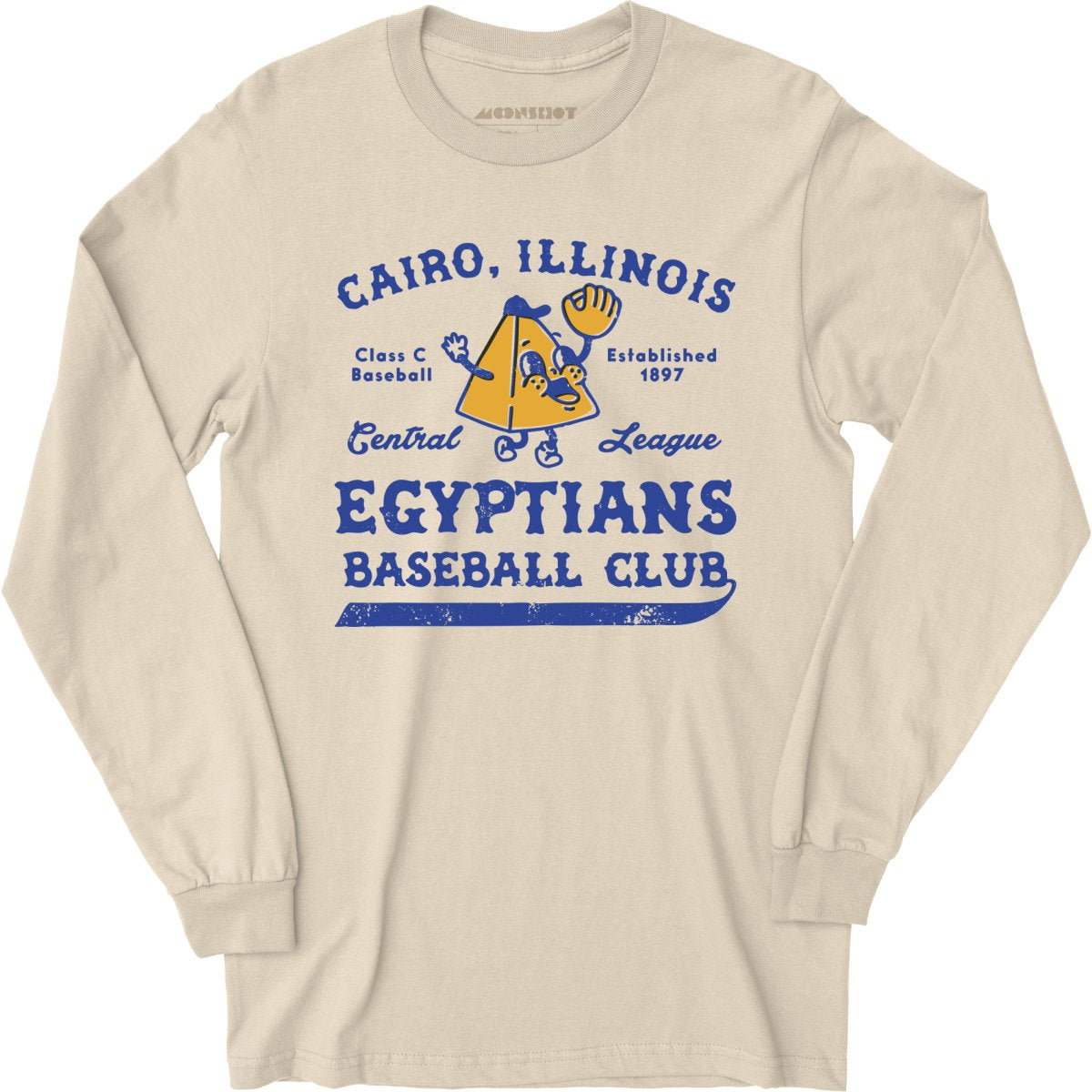 Cairo Egyptians - Illinois - Vintage Defunct Baseball Teams - Long Sleeve T-Shirt