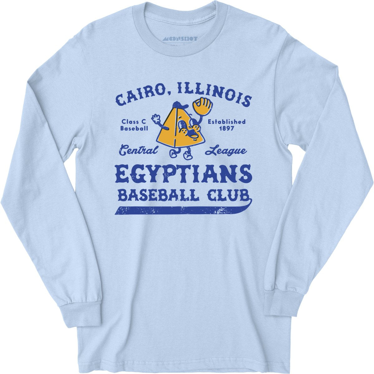 Cairo Egyptians - Illinois - Vintage Defunct Baseball Teams - Long Sleeve T-Shirt