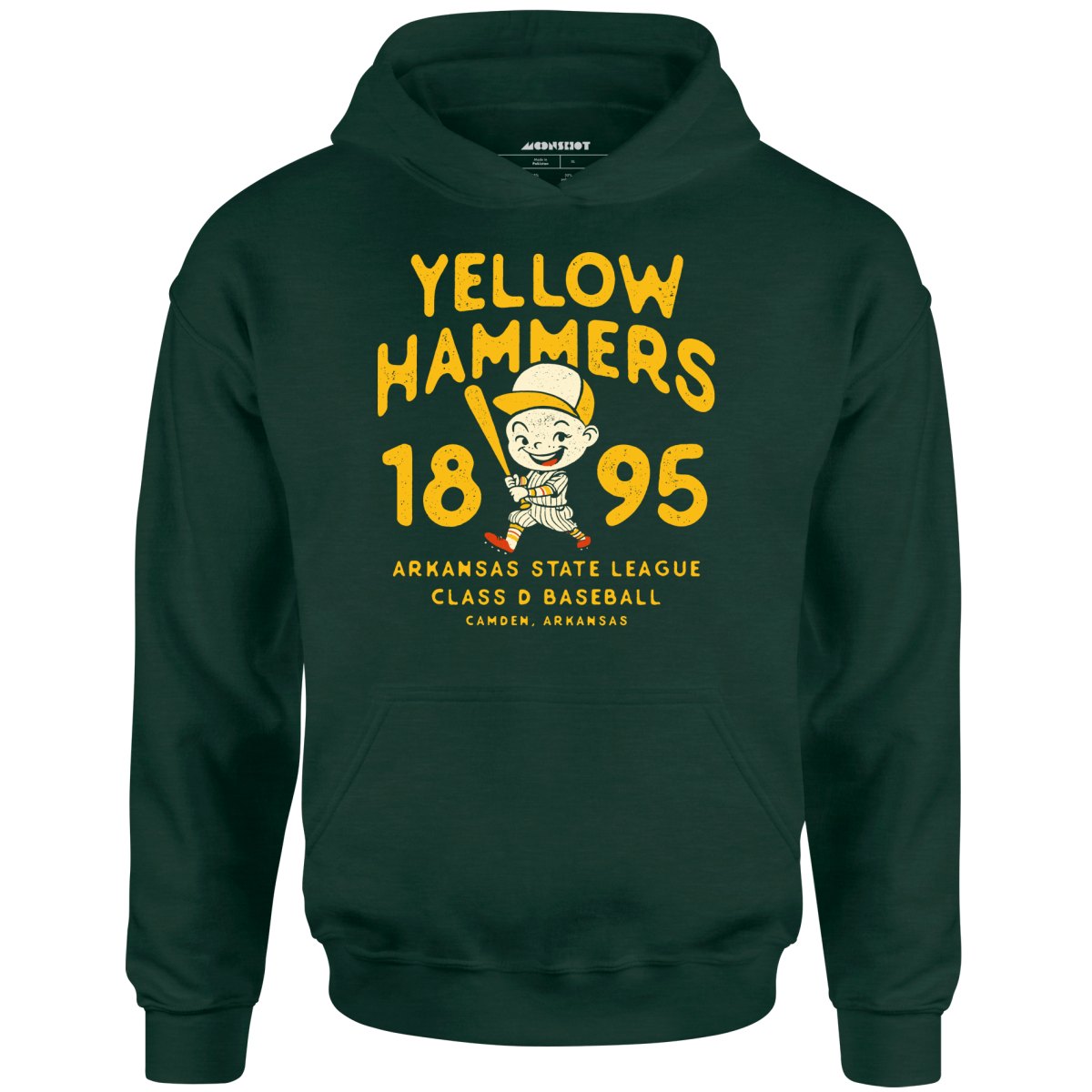 Camden Yellow Hammers - Arkansas - Vintage Defunct Baseball Teams - Unisex Hoodie