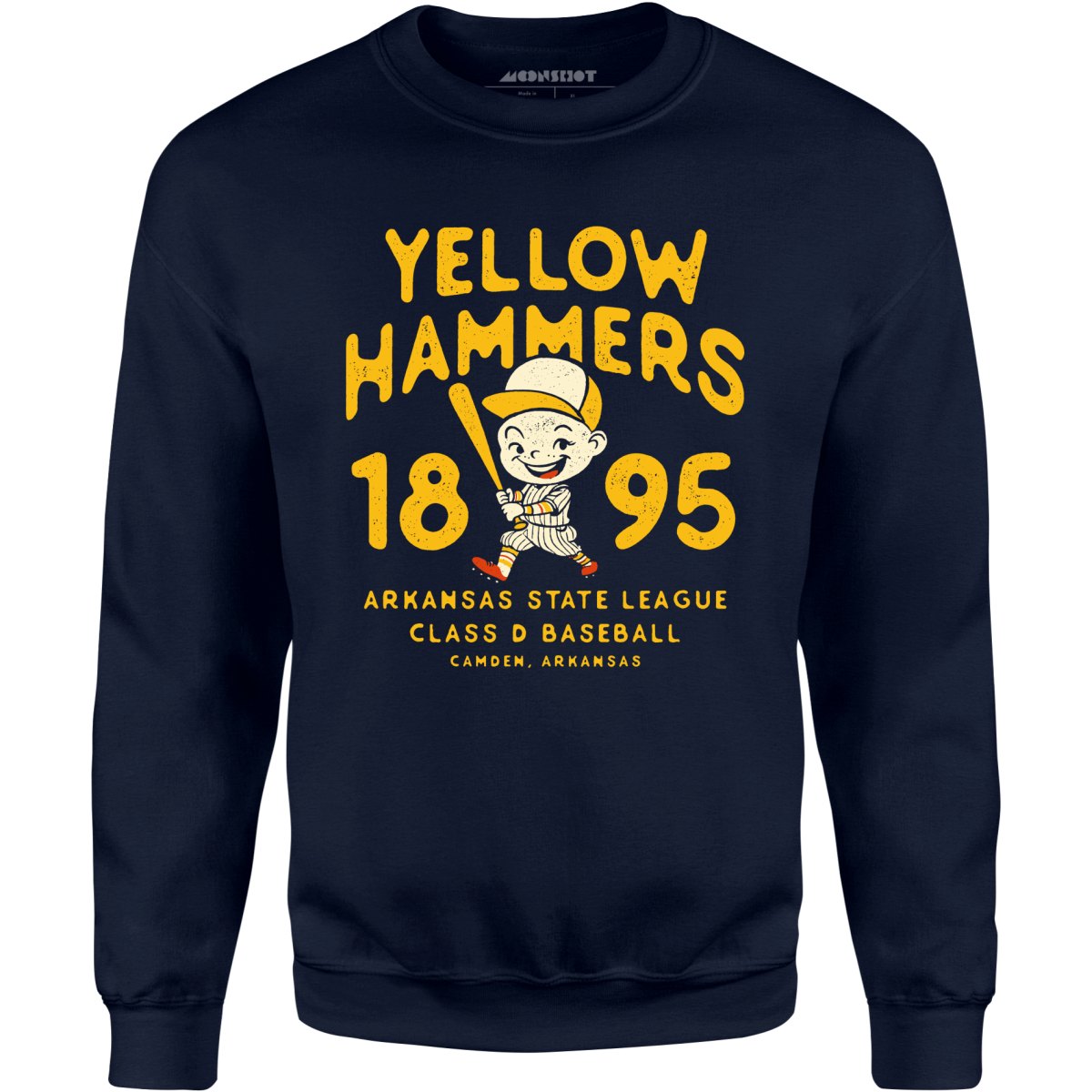 Camden Yellow Hammers - Arkansas - Vintage Defunct Baseball Teams - Unisex Sweatshirt