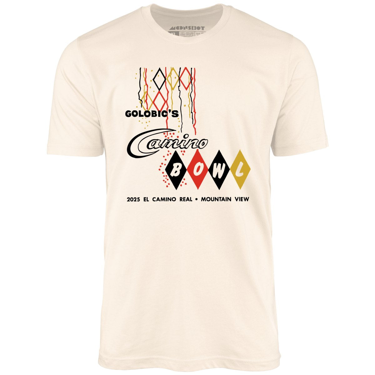 Camino Bowl - Mountain View, CA - Vintage Bowling Alley - Unisex T-Shirt