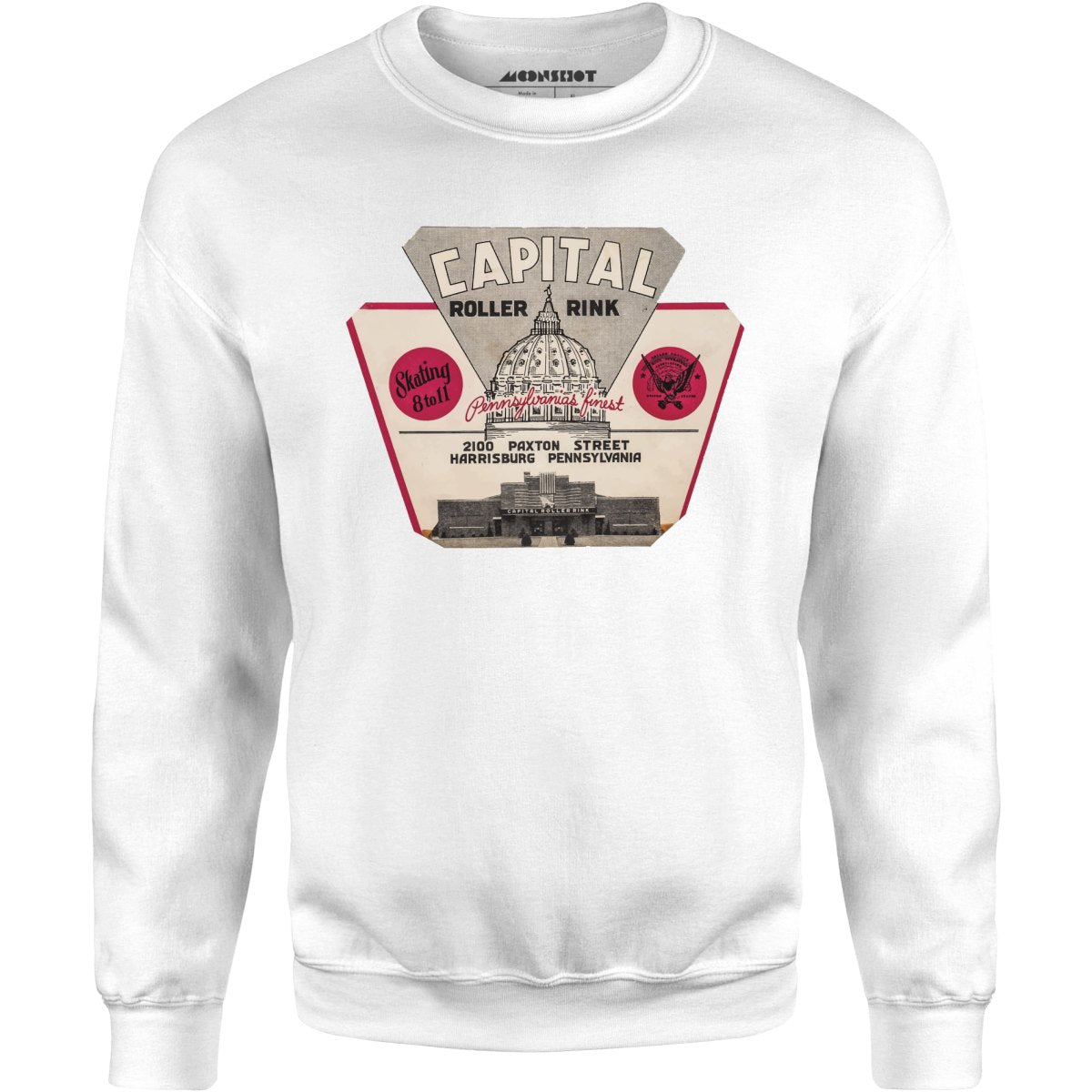 Capital Roller Rink - Harrisburg, PA - Vintage Roller Rink - Unisex Sweatshirt