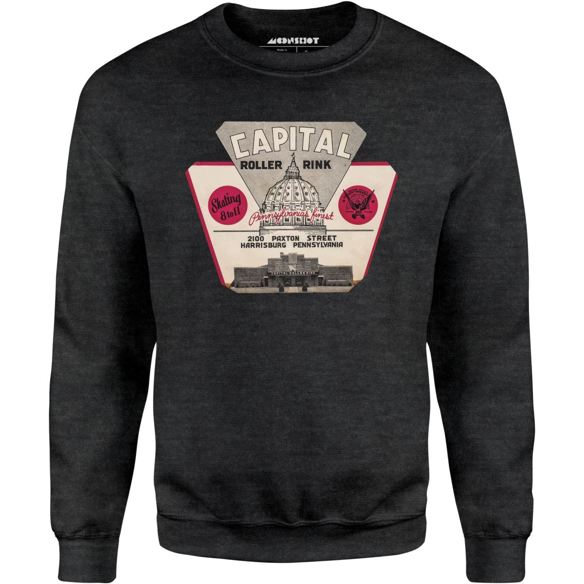 Capital Roller Rink - Harrisburg, PA - Vintage Roller Rink - Unisex Sweatshirt