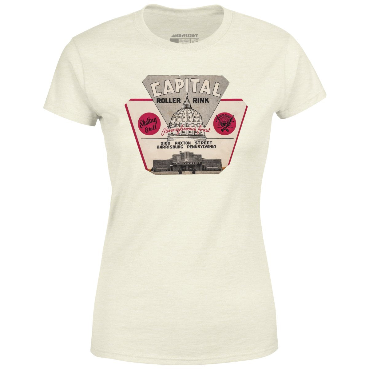 Capital Roller Rink - Harrisburg, PA - Vintage Roller Rink - Women's T-Shirt