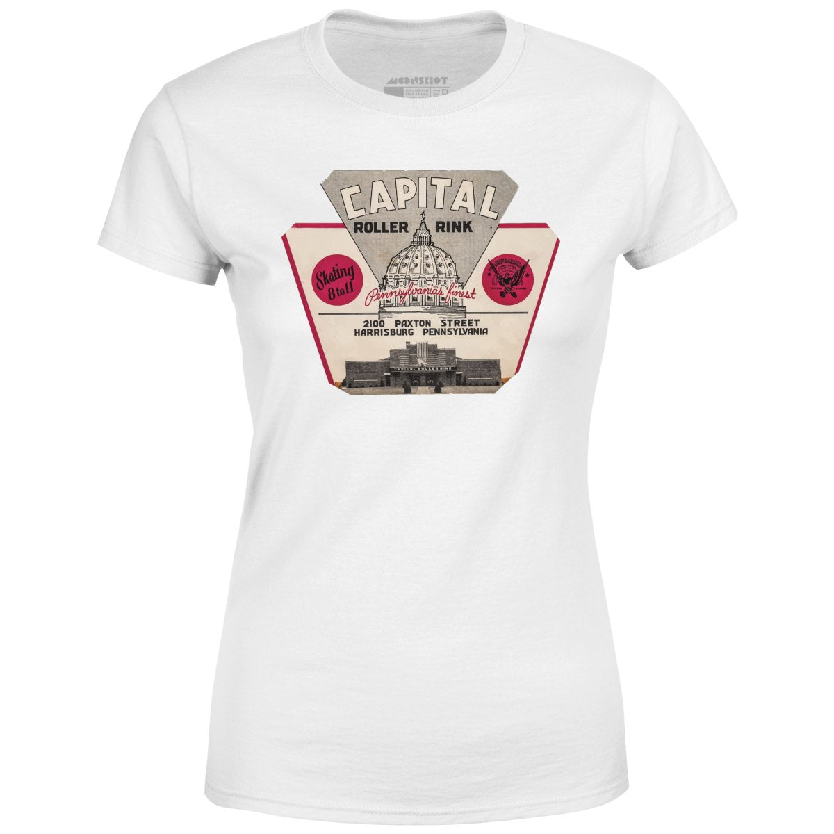 Capital Roller Rink - Harrisburg, PA - Vintage Roller Rink - Women's T-Shirt