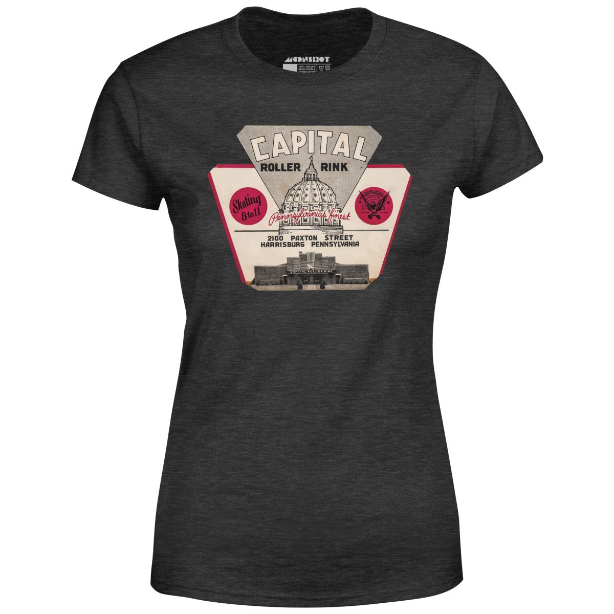 Capital Roller Rink - Harrisburg, PA - Vintage Roller Rink - Women's T-Shirt