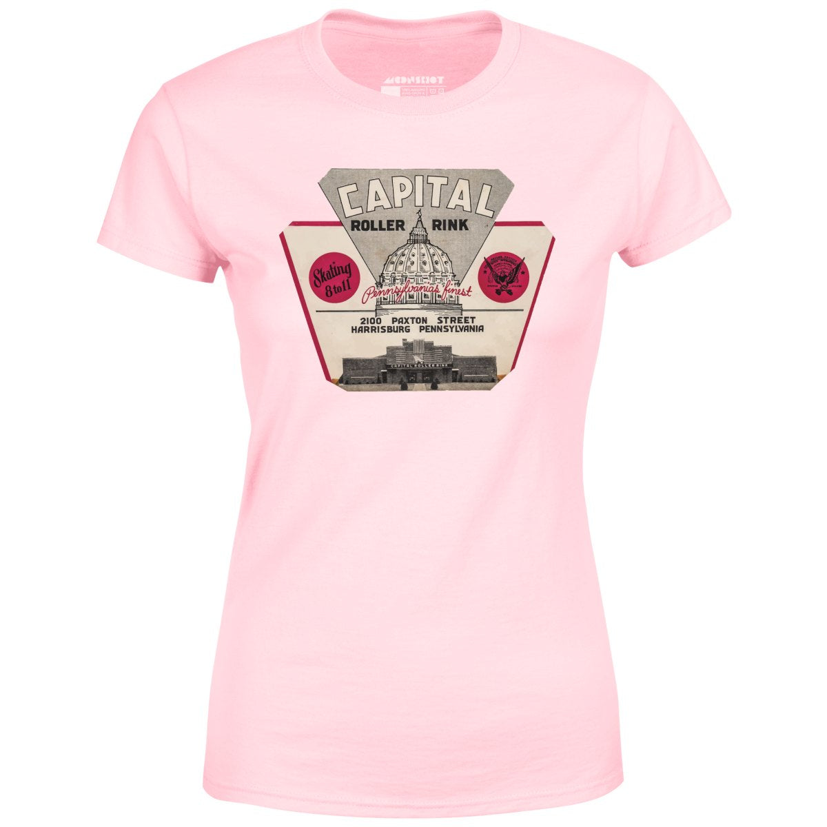 Capital Roller Rink - Harrisburg, PA - Vintage Roller Rink - Women's T-Shirt