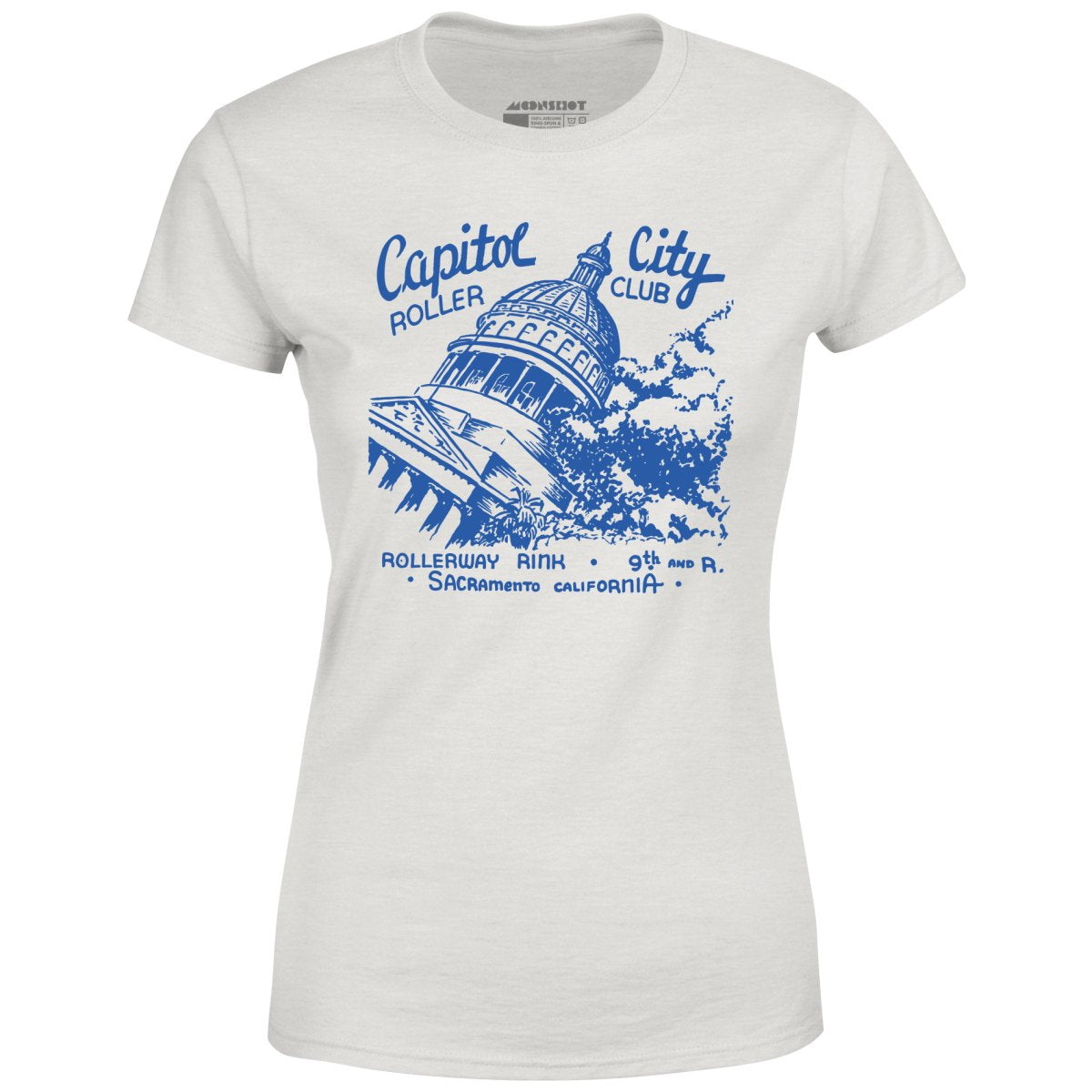Capitol City Roller Club - Sacramento, CA - Vintage Roller Rink - Women's T-Shirt