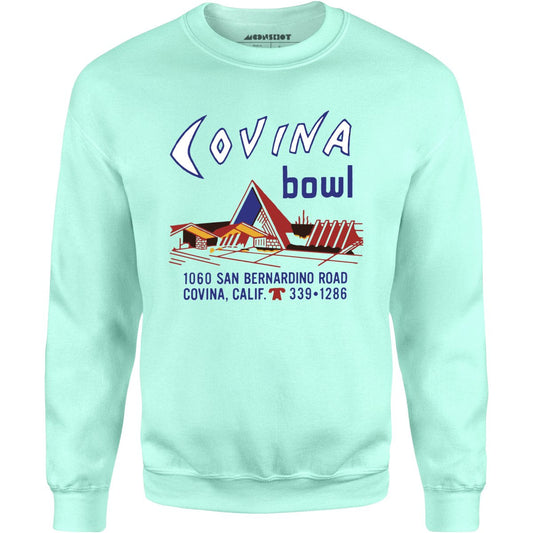Covina Bowl - Covina, CA - Vintage Bowling Alley - Unisex Sweatshirt