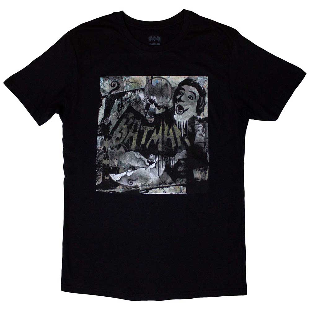Batman Mural Mens T Shirt Black