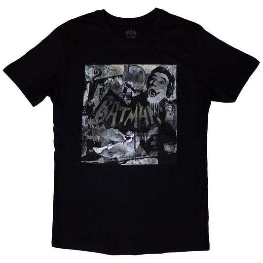 Batman Mural Mens T Shirt Black