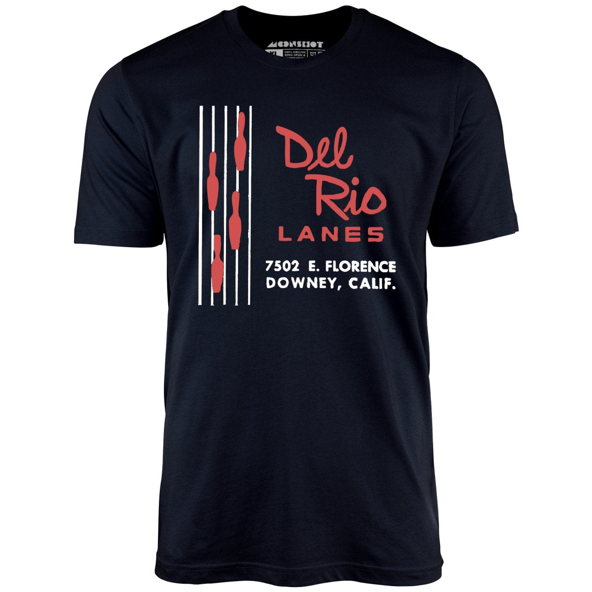 Del Rio Lanes - Downey, CA - Vintage Bowling Alley - Unisex T-Shirt